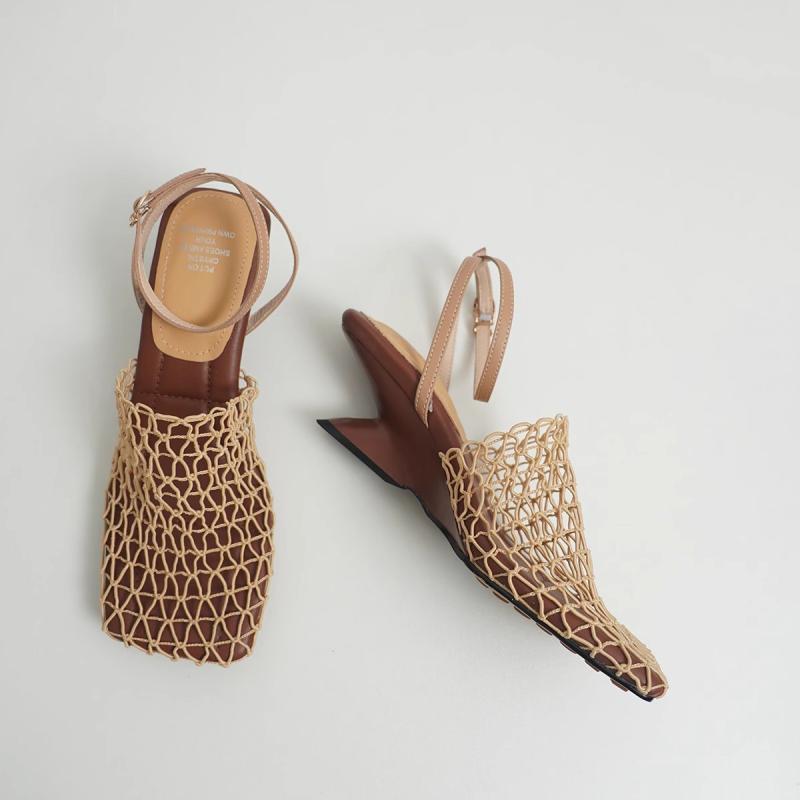 Inara | Women’s Orthopedic Woven Mesh Slingback Heels