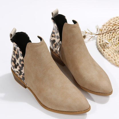 OrthoCare Low Heel Martin Boots - Side Zipper