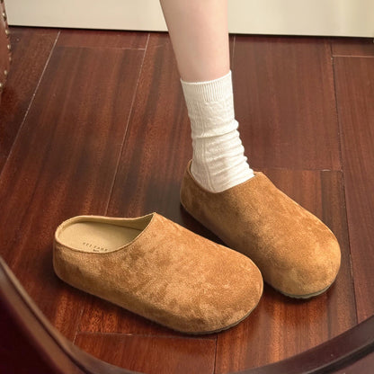 OrthoCare Cozy Suede Slip-On Clogs – Lightweight Comfort Indoor & Outdoor Shoes