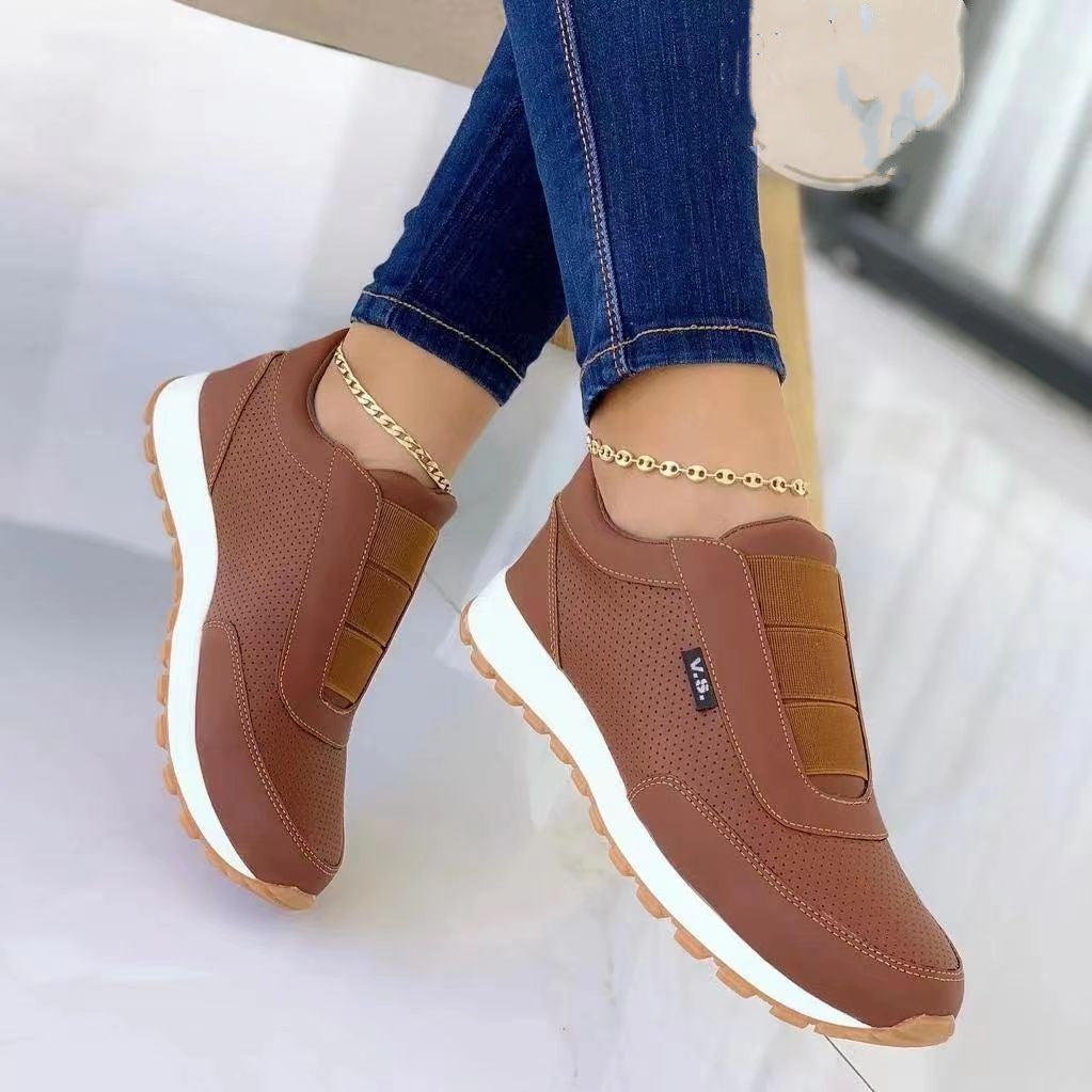 OrthoCare Flat Sneakers With Unique Elastic Design