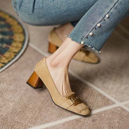 OrthoCare Tassel Shoes - Metal Buckle Comfort