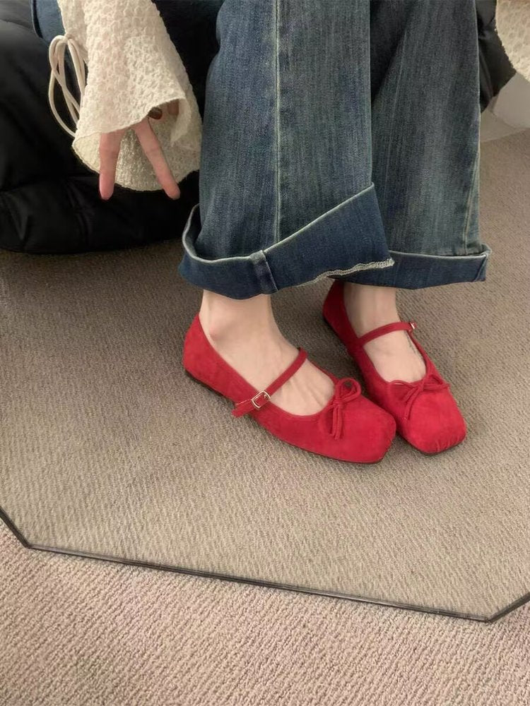 OrthoCare | Square Toe Mary Jane Mule Flats