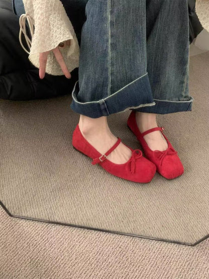 OrthoCare | Square Toe Mary Jane Mule Flats