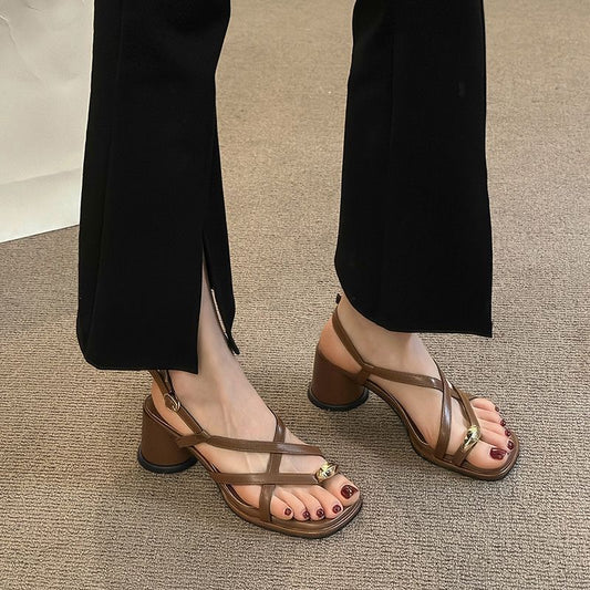 Liorisse | Women’s Orthopedic Strappy Block Heel Sandals