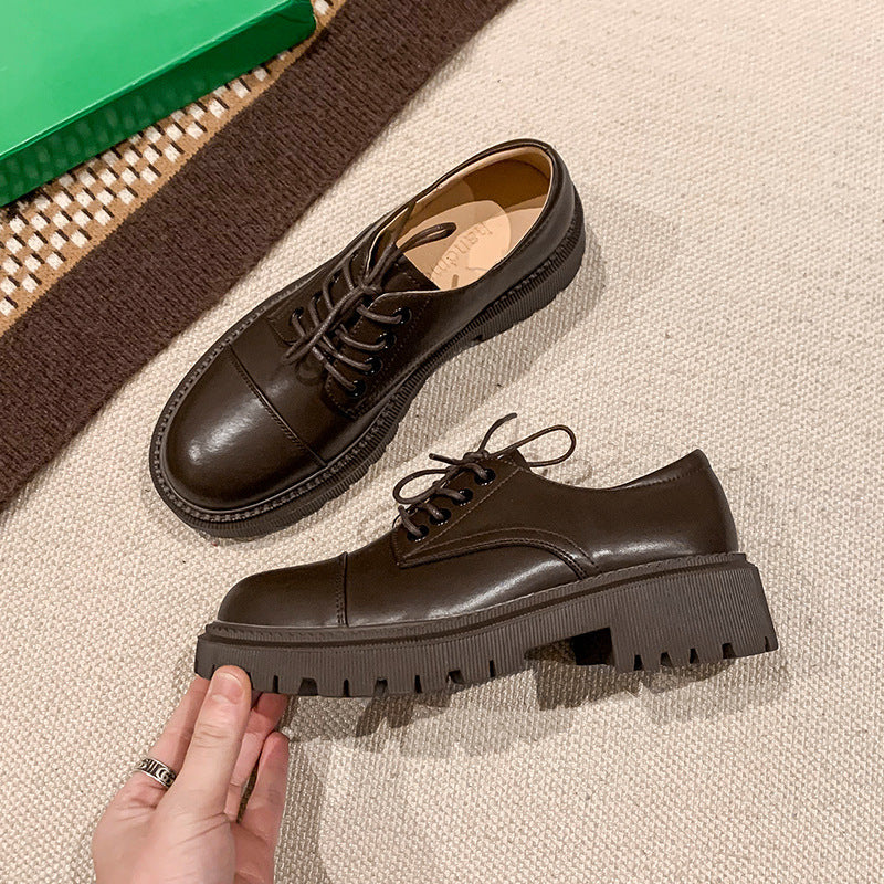 OrthoCare Leather Platform Shoes - Supportive Heel