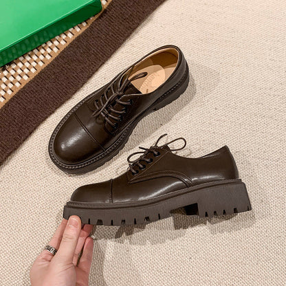 OrthoCare Leather Platform Shoes - Supportive Heel