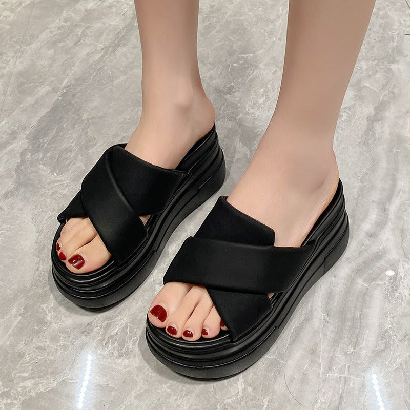 Vallora | Women’s Orthopedic Platform Comfort Slide Sandals
