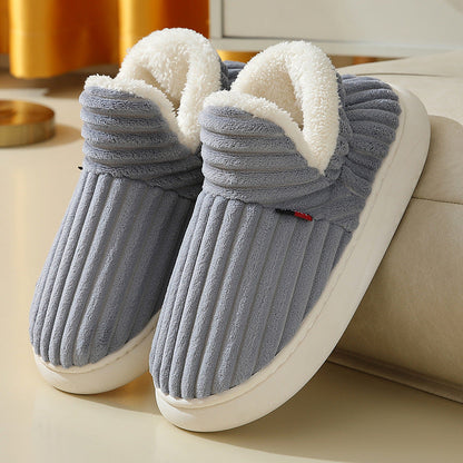 Lala | Orthopedic Plush Corduroy Indoor Slippers – Warm Comfort for Home