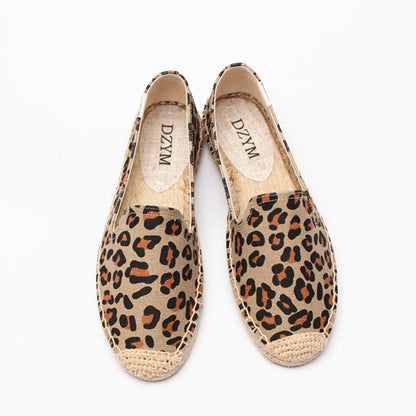 OrthoCare Animal Print Espadrille Slip-On Flats