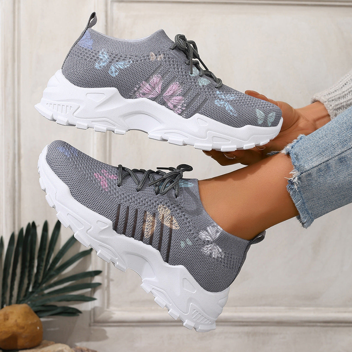 Harlowe | Women’s Orthopedic Floral Chunky Walking Sneakers