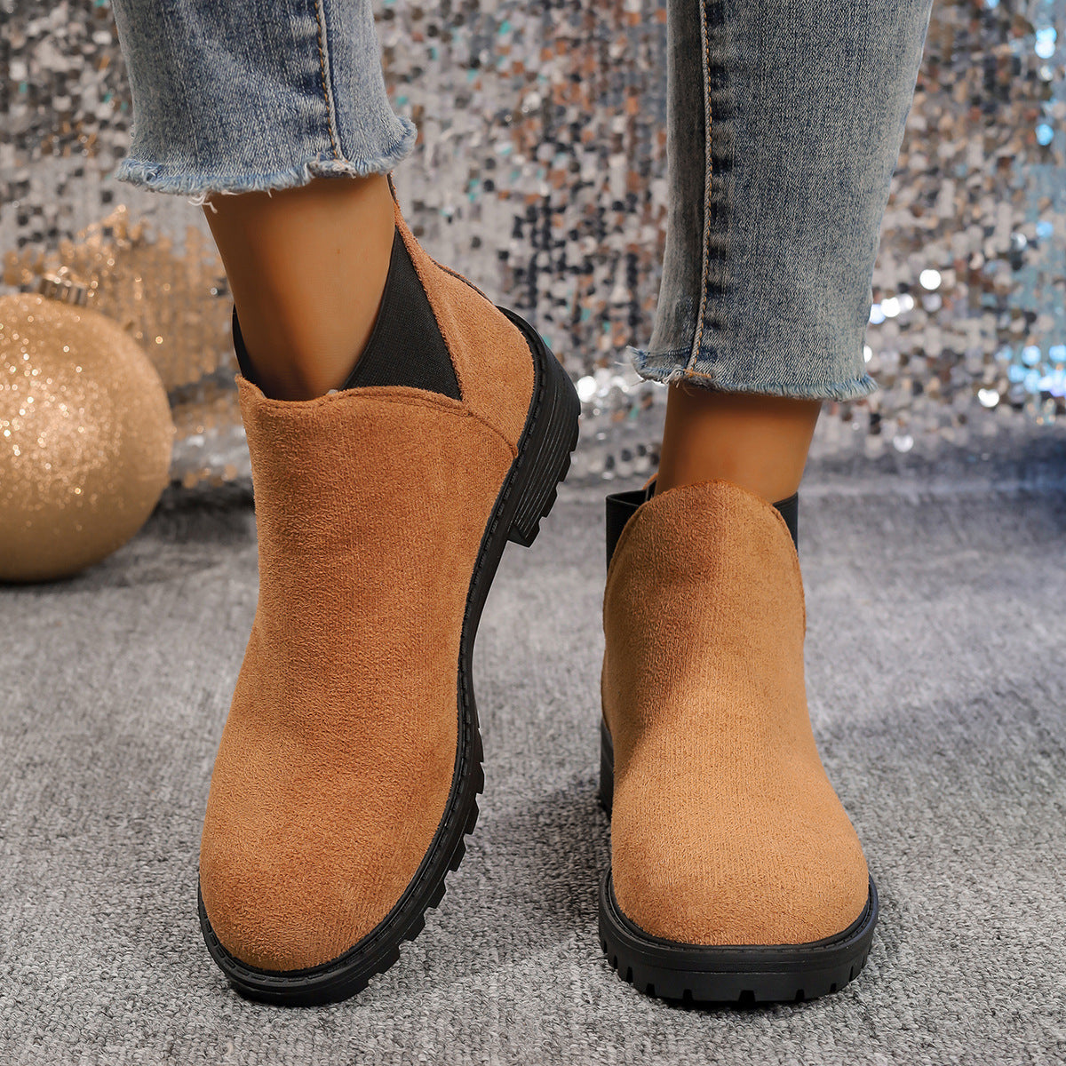OrthoCare Women's Chunky Heel Martin Boots
