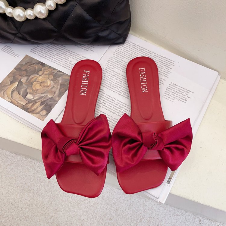 Jirelle | Women’s Orthopedic Oversized Bow Slide Sandals
