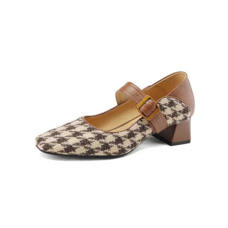 OrthoCare Retro Mary Jane Shoes With Single Buckle