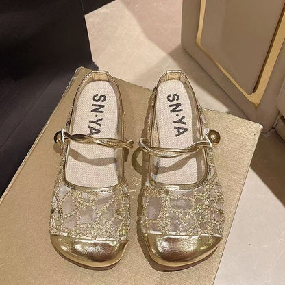 OrthoCare | Floral Lace Mary Jane Ballet Flats