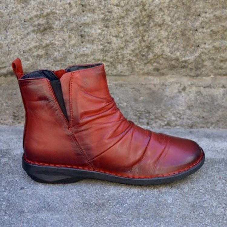 Sanya | Orthopedic Casual Short Ankle Boots with Soft Leather Look