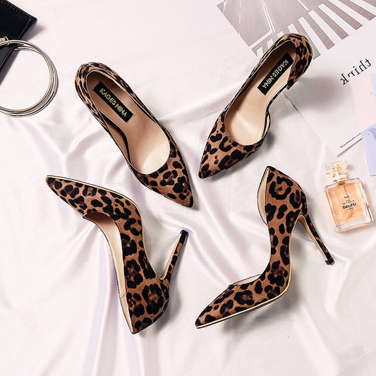 OrthoCare Leopard Print Stiletto Heels - Unique Elegance