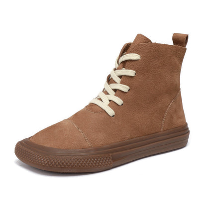 OrthoCare Cowhide Casual Shoes - Square Toe Comfort