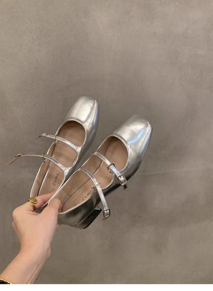 OrthoCare Mary Jane Shoes - Chunky Heel Comfort