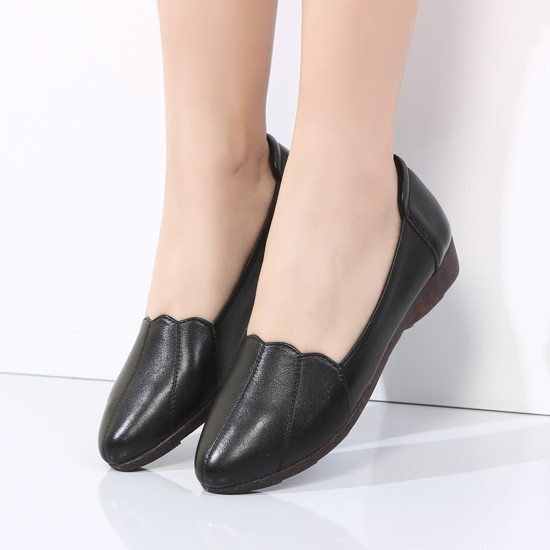 OrthoCare Leather Flats - Soft Soled Comfort Shoes