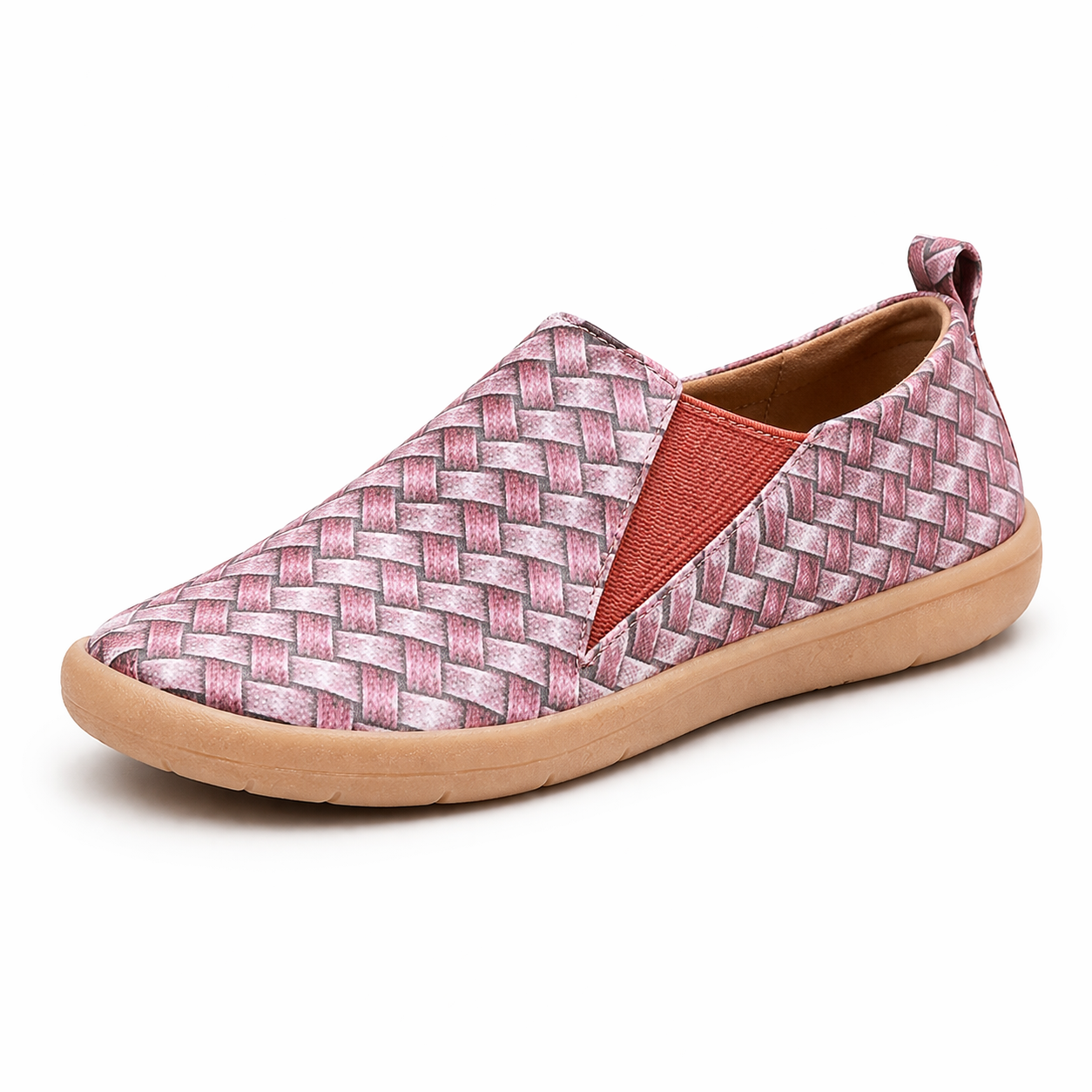 Orthopedic Patterned Slip-On Sneakers – Lightweight Breathable Comfort Walking Shoes