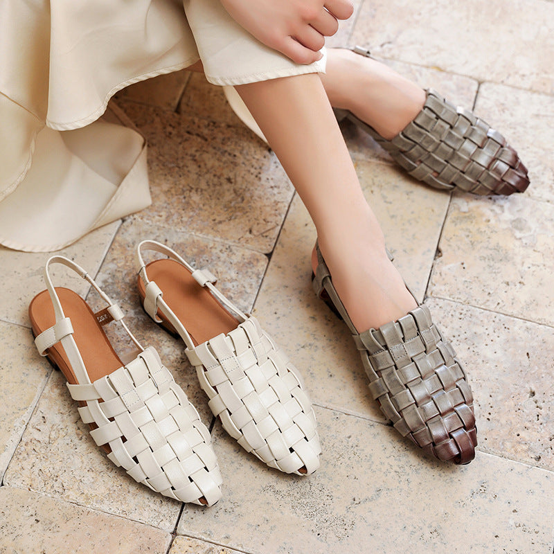 OrthoCare Woven Slingback Sandals