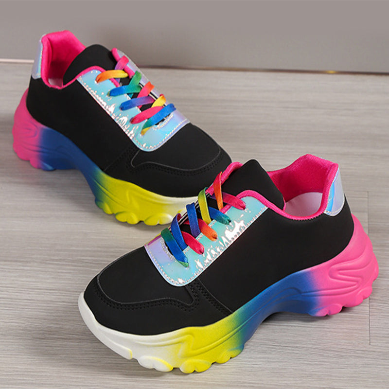 OrthoCare Rainbow Sports Sneakers - Unique Style And Comfort