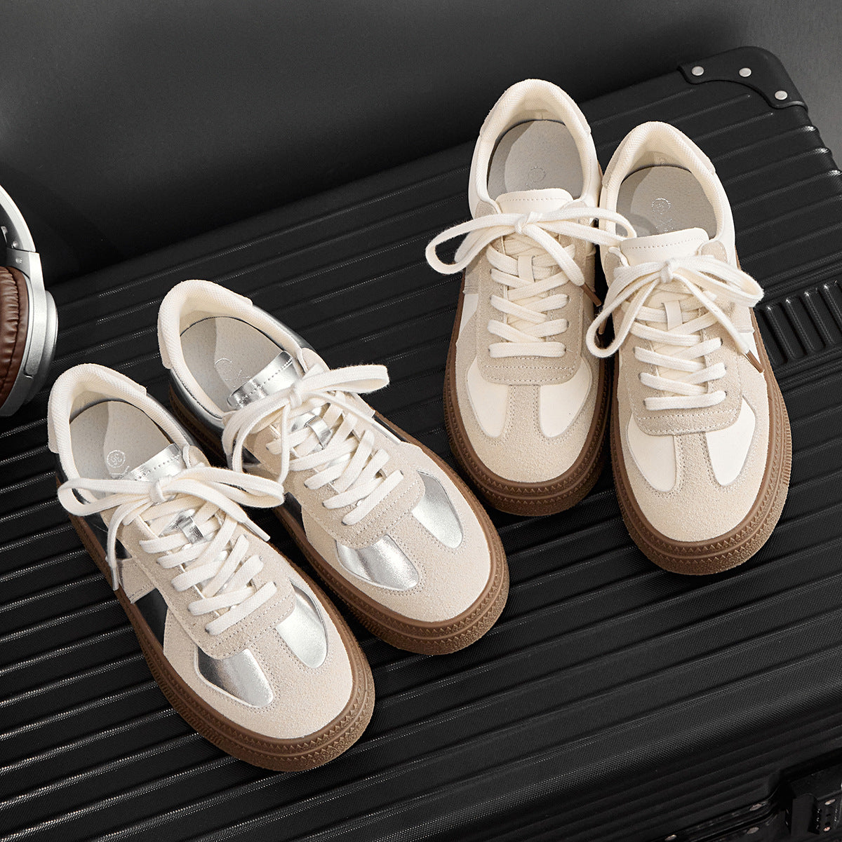 Leocadia | Women’s Orthopedic Metallic Platform Sneakers