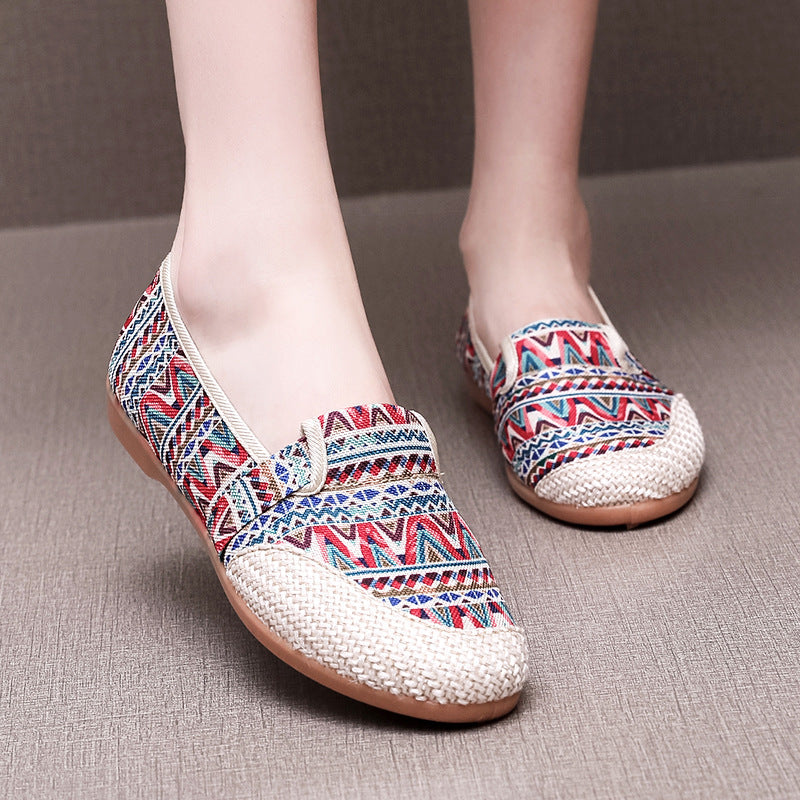 Jovita | Women’s Orthopedic Boho Espadrille Slip-On Flats