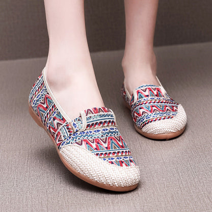 Jovita | Women’s Orthopedic Boho Espadrille Slip-On Flats