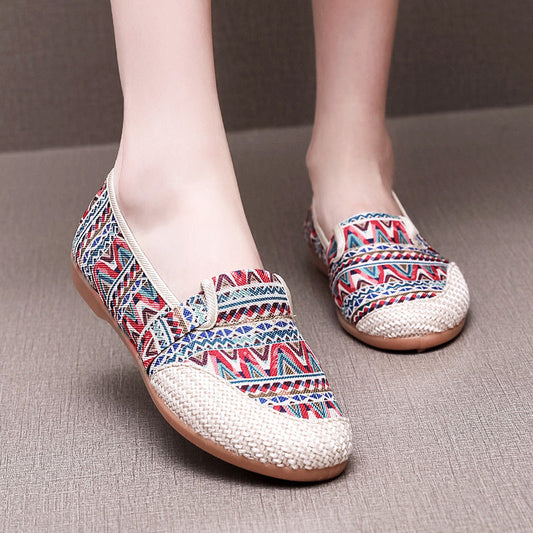Jovita | Women’s Orthopedic Boho Espadrille Slip-On Flats