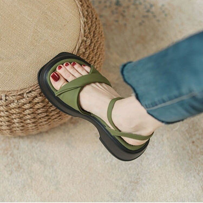 OrthoCare | Sporty Double Strap Platform Sandals