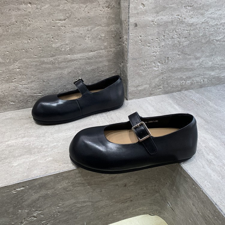 OrthoCare Mary Jane Shoes - Leather Buckle Comfort