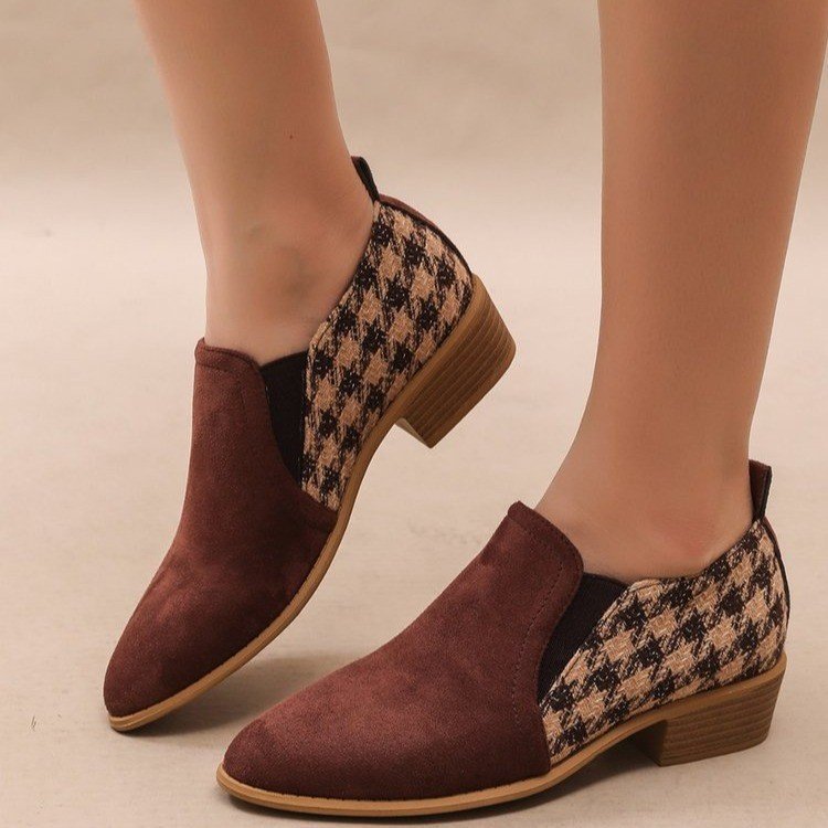 OrthoCare Retro Slip-On Shoes In Block Color