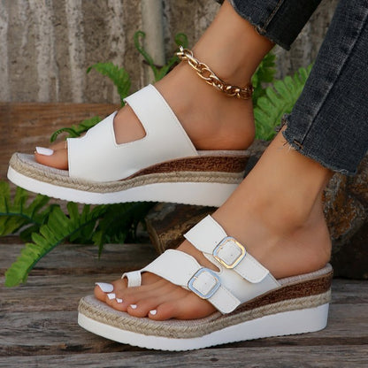 Kylienne | Women’s Orthopedic Double Buckle Comfort Sandals