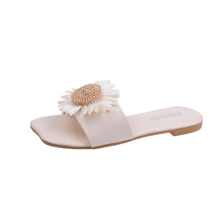 Ravena | Women’s Orthopedic Daisy Accent Comfort Slide Sandals