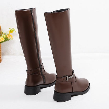 Isabel | Orthopedic Winter Chunky Heel Round Head Knight Over The Knee Boots