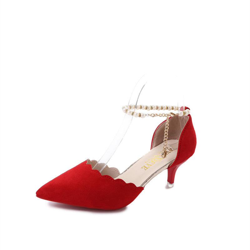 OrthoCare New Stiletto Heel Sandals With Unique Chain