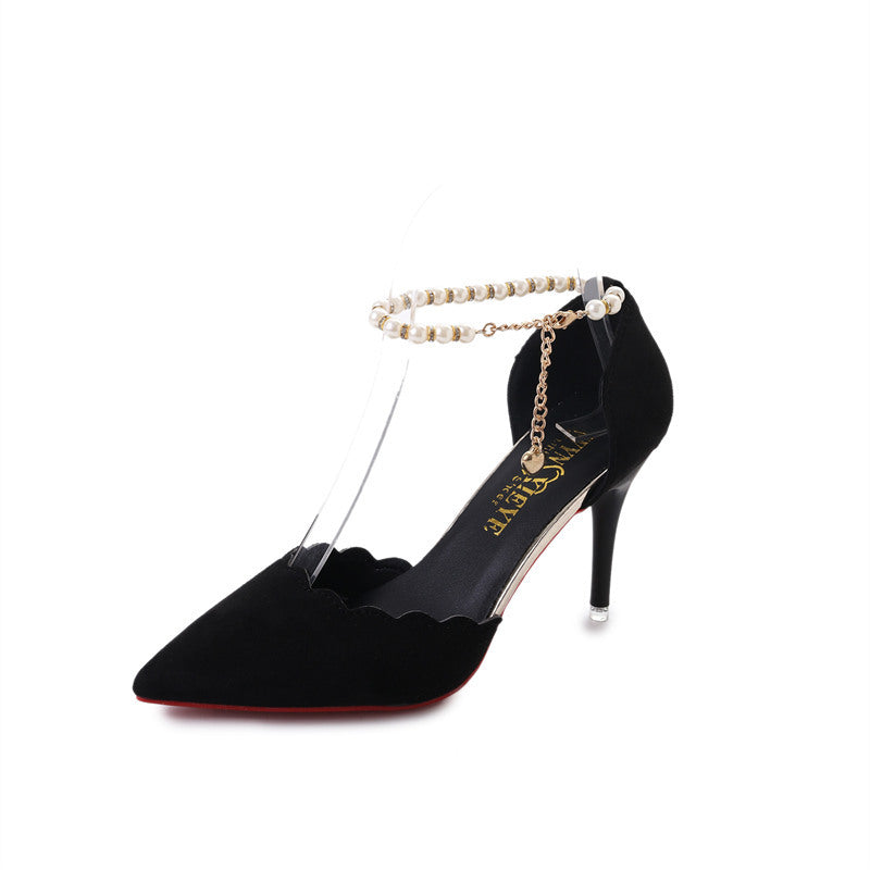 OrthoCare New Stiletto Heel Sandals With Unique Chain