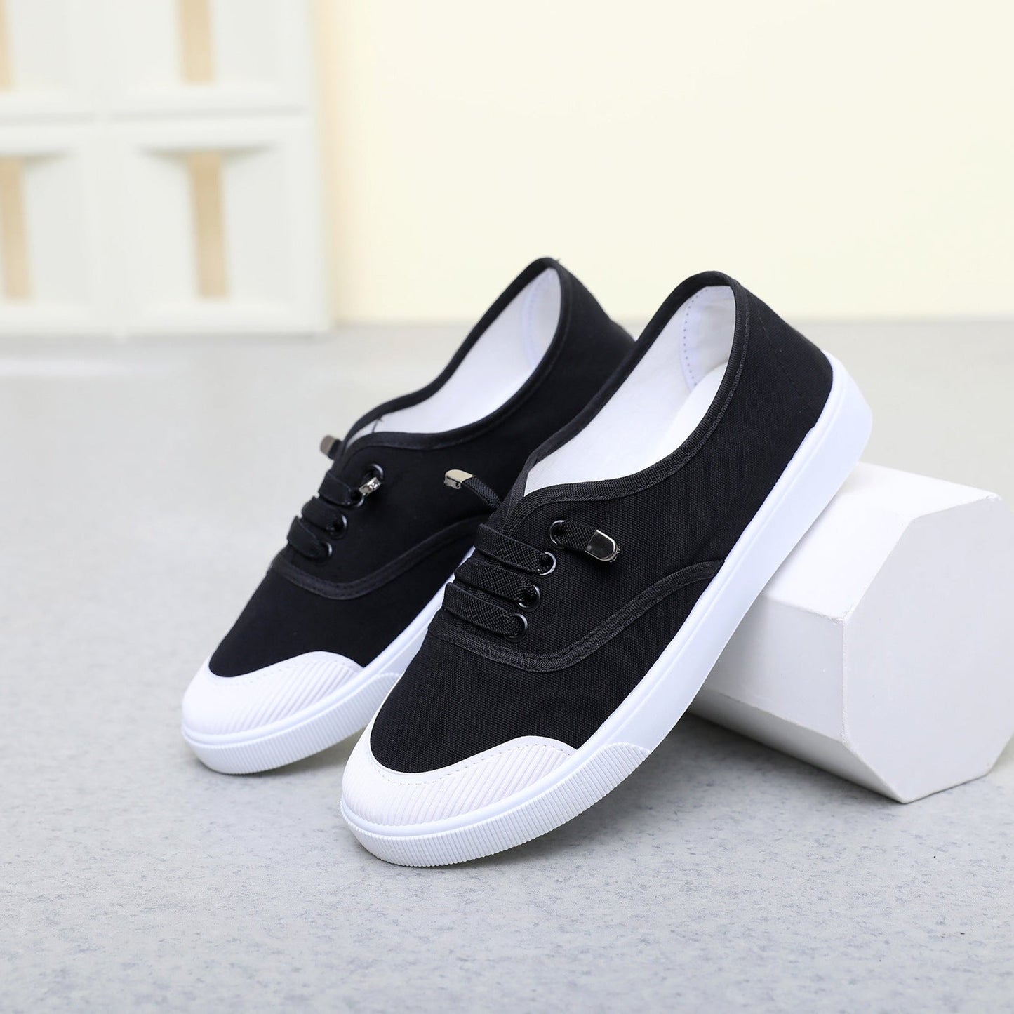 OrthoCare Canvas Sneakers - Flat Sole Comfort