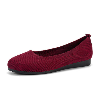 OrthoCare Comfortable Flat Shoes In Knitted Mesh