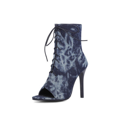 Valora | Women’s Orthopedic Peep Toe Stiletto Ankle Booties