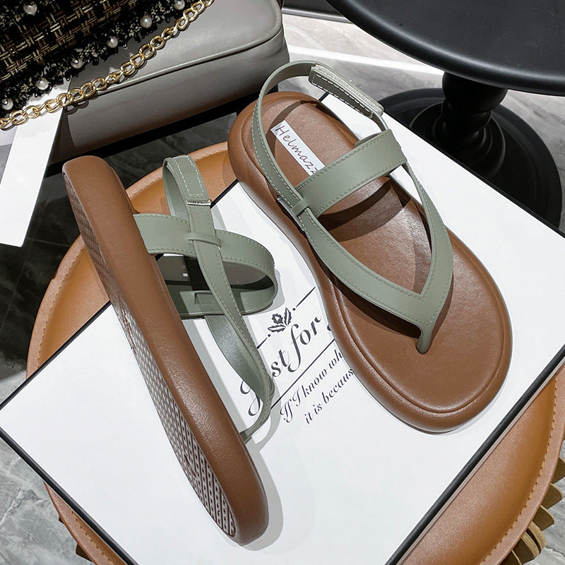 Roselle | Women’s Orthopedic Cross Strap Slingback Flat Sandals
