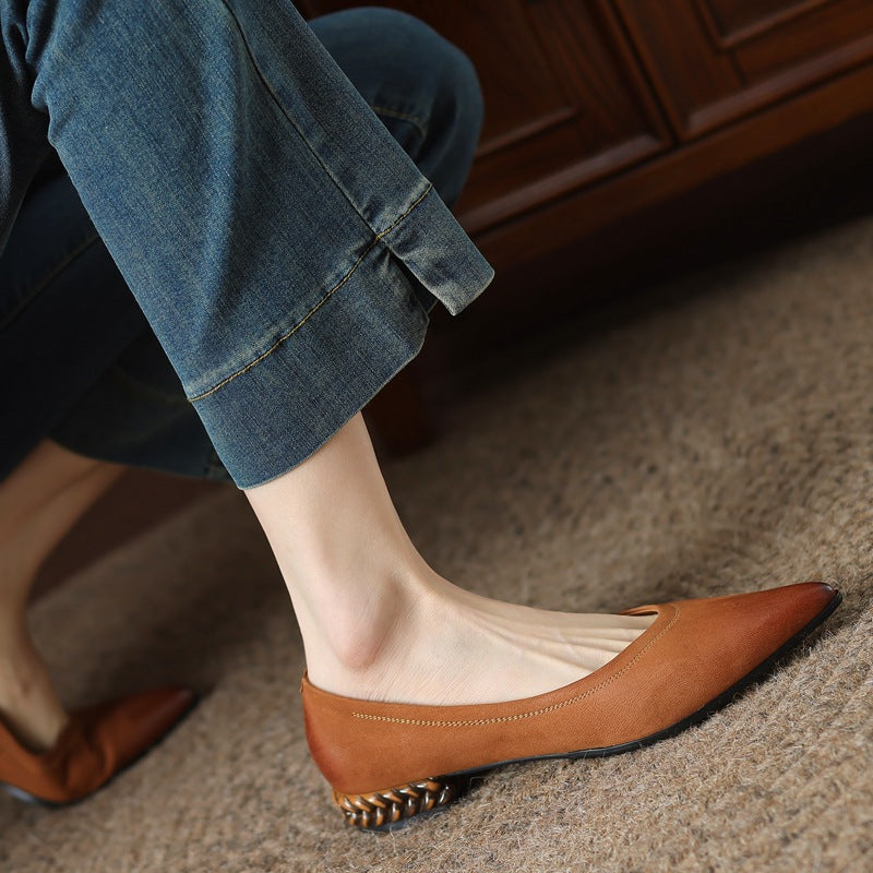OrthoCare Pointed Toe Low-Cut Shoes - Comfort