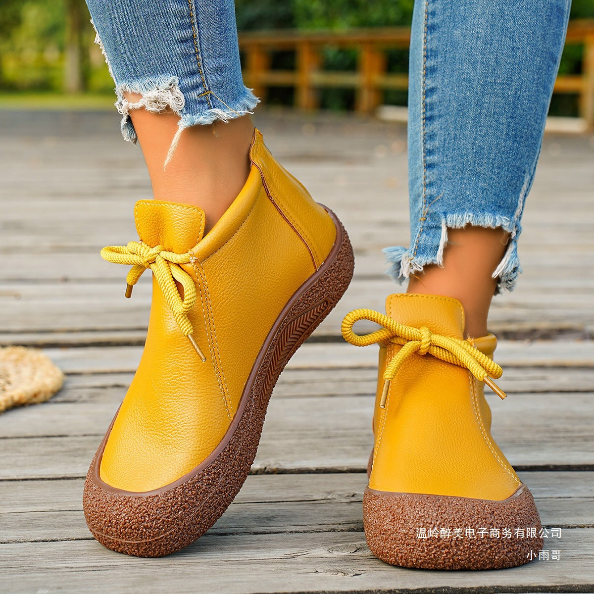 OrthoCare Vintage Lace-Up Ankle Boots – Soft Leather Comfort Walking Shoes