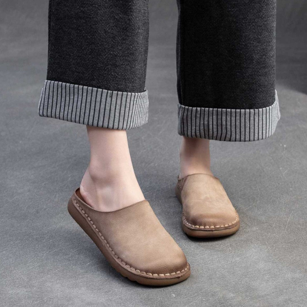 Maren | Orthopedic Soft Leather Slip-On Comfort Mules