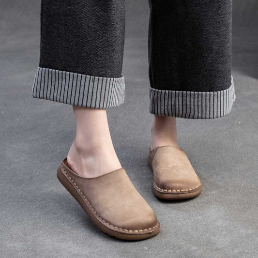 Maren | Orthopedic Soft Leather Slip-On Comfort Mules
