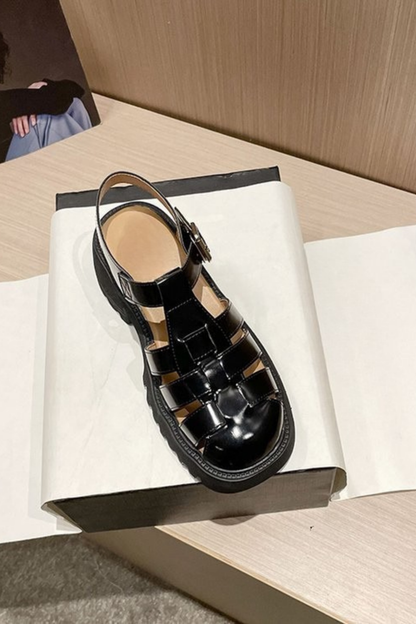 OrthoCare Platform Sandals - Closed Toe Comfort