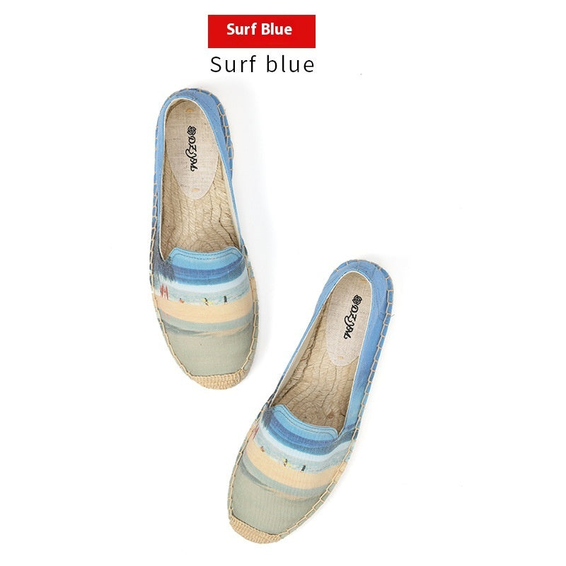 OrthoCare Animal Print Espadrille Slip-On Flats