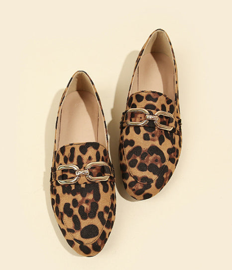 OrthoCare Leopard Print Flats - Soft Support Sole