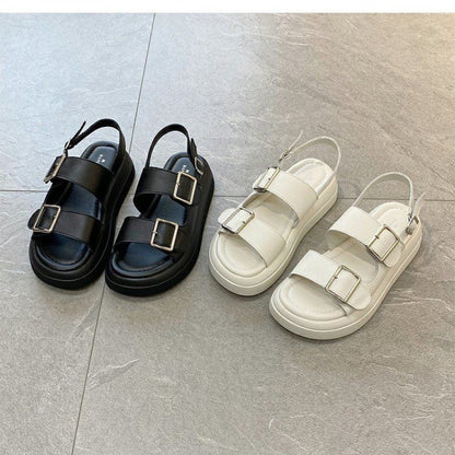 Odessa | Women’s Orthopedic Double Buckle Platform Slingback Sandals